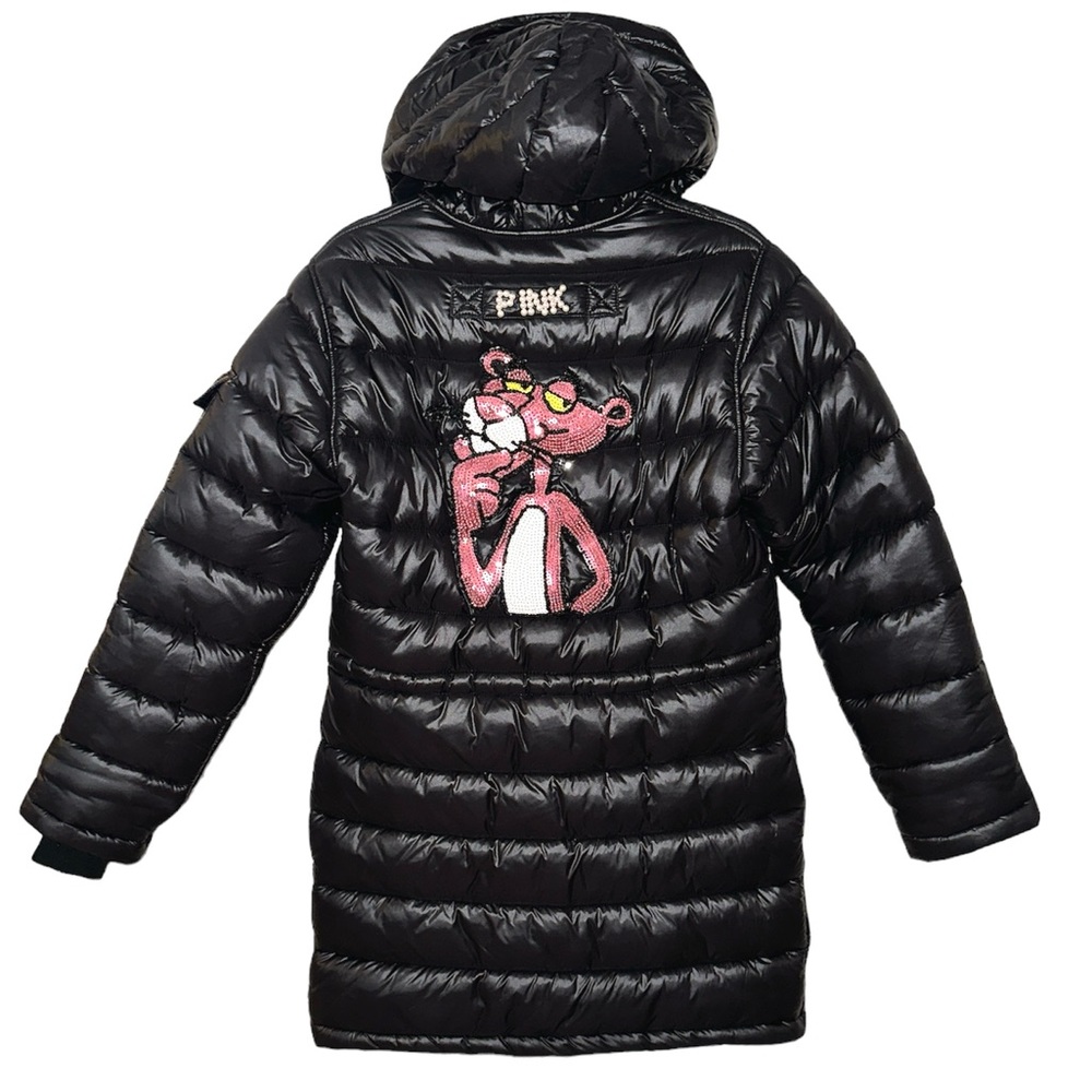 Wiggy's black insulating coat /  hand personalized /size S